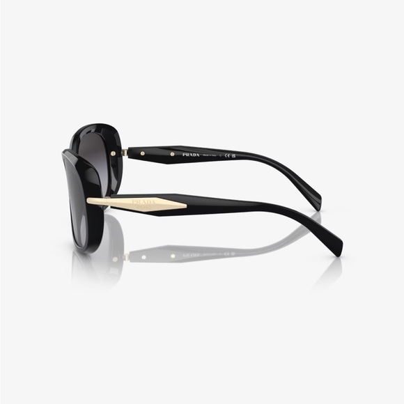 PRADA SPR 08O Women’s Sunglass Frame In Black/Gradient 57-17-130 - Picture 3 of 5